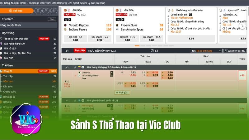 _Sảnh S Thể Thao Tại Vic Club