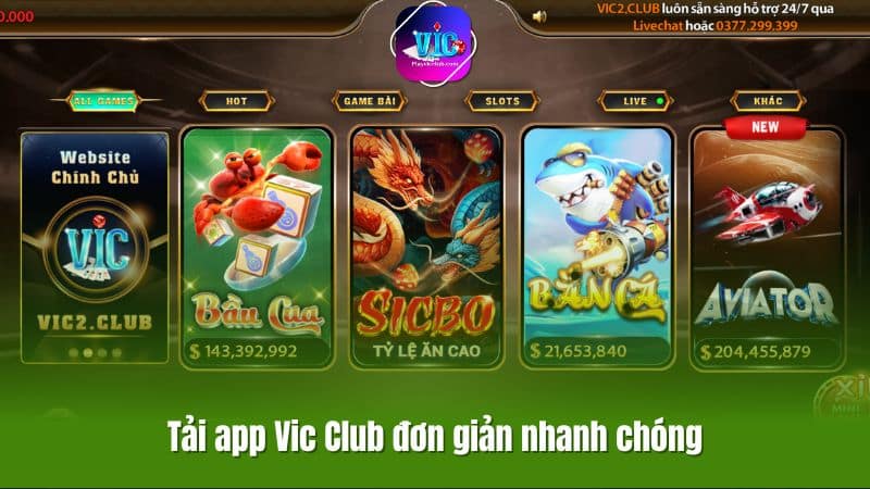 Tải App Vic Club Đơn Giản Nhanh Chóng