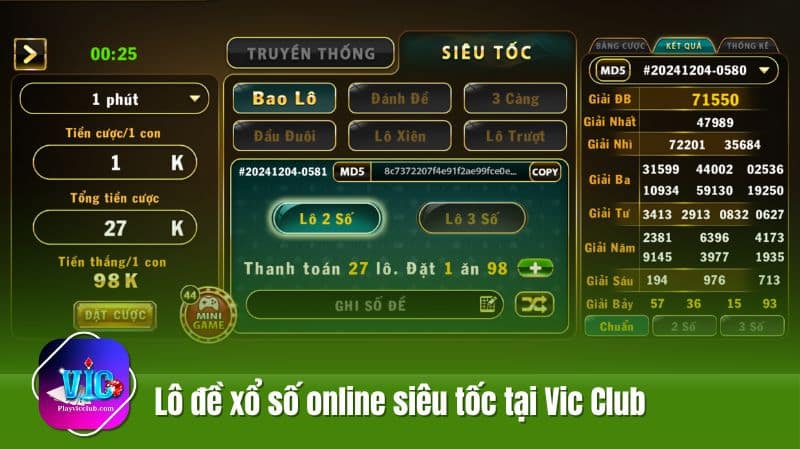 Lô Đề Xổ Số Online Tại Vic Club